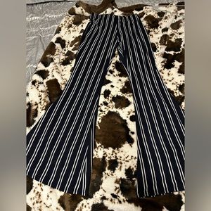 Navy stripped soft flare